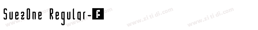 SuezOne Regular字体转换